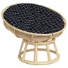 Coussin rond motif à carreaux noir Ø 100 x11 cm tissu oxford 556418556418