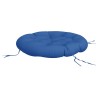Coussin rond bleu royal Ø 100 x11 cm tissu oxford 556419556419