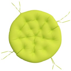 Coussin rond vert vif Ø 100 x11 cm tissu oxford 556420556420