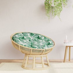 Coussin rond à motif de feuilles Ø 100 x11 cm tissu oxford 556421556421