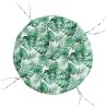 Coussin rond à motif de feuilles Ø 100 x11 cm tissu oxford 556421556421