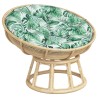 Coussin rond à motif de feuilles Ø 100 x11 cm tissu oxford 556421556421