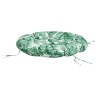 Coussin rond à motif de feuilles Ø 100 x11 cm tissu oxford 556421556421