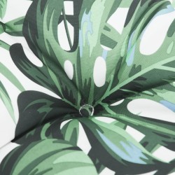 Coussin rond à motif de feuilles Ø 100 x11 cm tissu oxford 556421556421