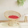 Coussin rond rouge Ø 60 x11 cm tissu oxford 556426556426