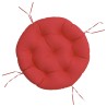 Coussin rond rouge Ø 60 x11 cm tissu oxford 556426556426