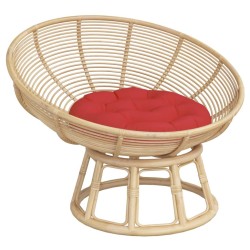 Coussin rond rouge Ø 60 x11 cm tissu oxford 556426556426