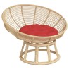 Coussin rond rouge Ø 60 x11 cm tissu oxford 556426556426