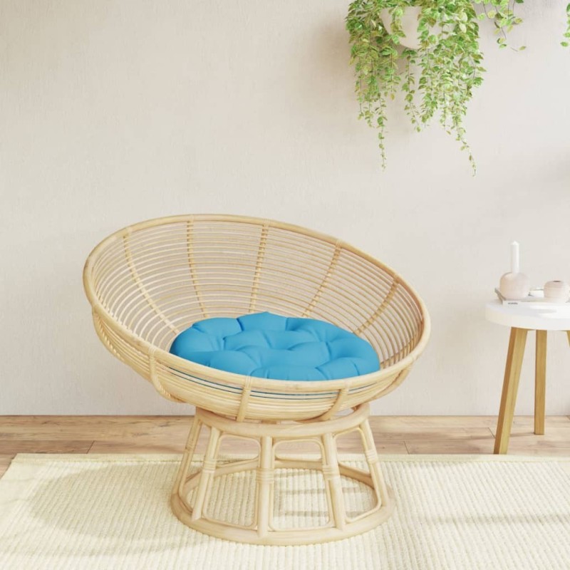 Coussin rond bleu clair Ø 60 x11 cm tissu oxford 556427556427