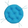 Coussin rond bleu clair Ø 60 x11 cm tissu oxford 556427556427