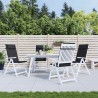 Coussins de chaise à dossier haut lot de 4 noir tissu oxford 556431556431