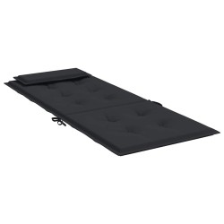 Coussins de chaise à dossier haut lot de 4 noir tissu oxford 556431556431