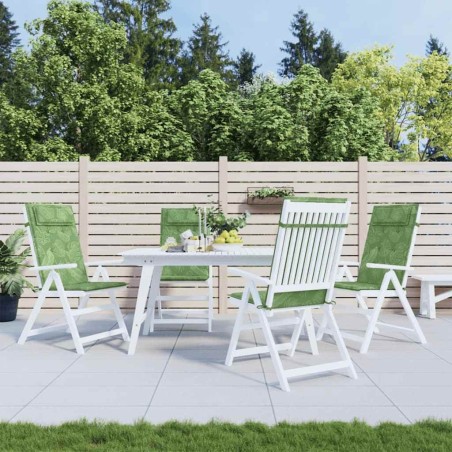 Coussins de chaise à dossier haut lot de 4 modèle de feuille 556432556432