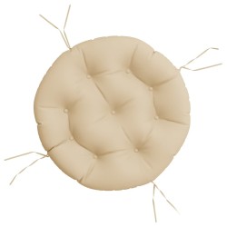 Coussin rond beige Ø 60 x11 cm tissu oxford 556438556438
