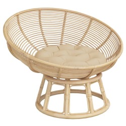 Coussin rond beige Ø 60 x11 cm tissu oxford 556438556438