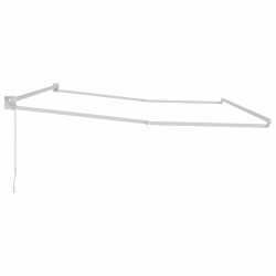 Cadre de store rétractable Blanc 400 × 300 cm Aluminium 556446556446