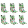 Coussins de chaise à dossier haut lot de 6 multicolore 556448556448