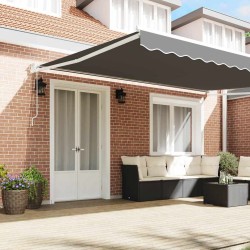 Cadre de store rétractable Blanc 500 × 300 cm Aluminium 556453556453