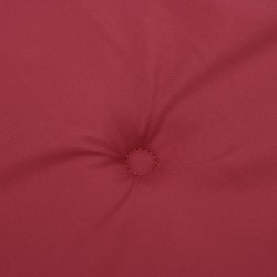Coussins de chaise de jardin lot de 4 rouge bordeaux 50x50x4 cm 556454556454