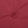 Coussins de chaise de jardin lot de 4 rouge bordeaux 50x50x4 cm 556454556454