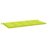 Coussin de banc de jardin vert brillant 120x50x4cm tissu oxford 556456556456