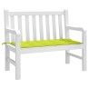 Coussin de banc de jardin vert brillant 120x50x4cm tissu oxford 556456556456