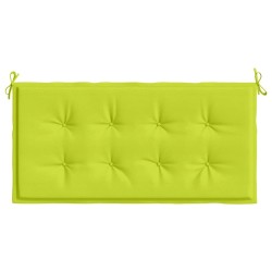 Coussin de banc de jardin vert brillant 120x50x4cm tissu oxford 556456556456