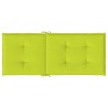 Coussins de chaise de jardin à dossier haut lot de 2 vert vif 556457556457