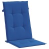 Coussins de chaise de jardin à dossier haut lot de 2 bleu royal 556459556459