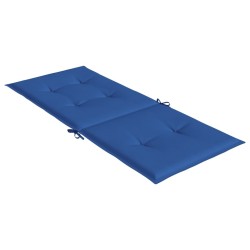Coussins de chaise de jardin à dossier haut lot de 2 bleu royal 556459556459