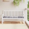Coussin de banc de jardin motif à carreaux gris 150x50x4 cm 556460556460