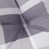 Coussin de banc de jardin motif à carreaux gris 150x50x4 cm 556460556460