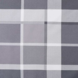 Coussin de banc de jardin motif à carreaux gris 150x50x4 cm 556460556460