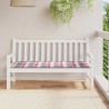 Coussin de banc de jardin motif à carreaux rouges 150x50x4 cm 556461556461