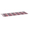 Coussin de banc de jardin motif à carreaux rouges 150x50x4 cm 556461556461