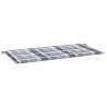 Coussin de banc de jardin motif à carreaux gris 100x50x3 cm 556463556463