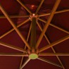Parasol de jardin suspendu avec mât terre cuite bois de sapin 556470556470