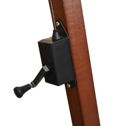 Parasol de jardin suspendu avec mât terre cuite bois de sapin 556470556470