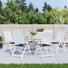 Coussins de chaise jardin lot de 6 noir 50x50x4 cm tissu oxford 556474556474