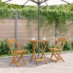 Table pliable de jardin 70 cm Bois d'acacia solide 556484556484