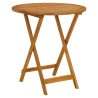 Table pliable de jardin 70 cm Bois d'acacia solide 556484556484