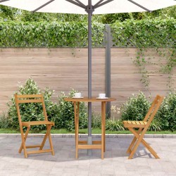 Table pliable de jardin 70 cm Bois d'acacia solide 556484556484