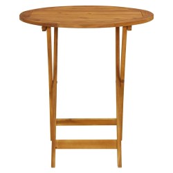Table pliable de jardin 70 cm Bois d'acacia solide 556484556484