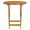 Table pliable de jardin 70 cm Bois d'acacia solide 556484556484