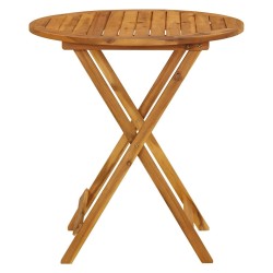 Table pliable de jardin 70 cm Bois d'acacia solide 556484556484