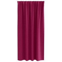 Rideaux occultants avec anneaux 2 pcs Bordeaux 175 x 140 cm 556489556489