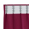 Rideaux occultants avec anneaux 2 pcs Bordeaux 225 x 140 cm 556490556490