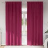 Rideaux occultants avec anneaux 2 pcs Bordeaux 245 x 140 cm 556491556491