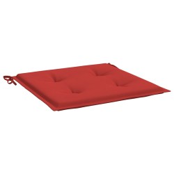 Coussins de chaise jardin lot de 2 rouge 40x40x4cm tissu oxford 556495556495