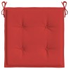 Coussins de chaise jardin lot de 2 rouge 40x40x4cm tissu oxford 556495556495